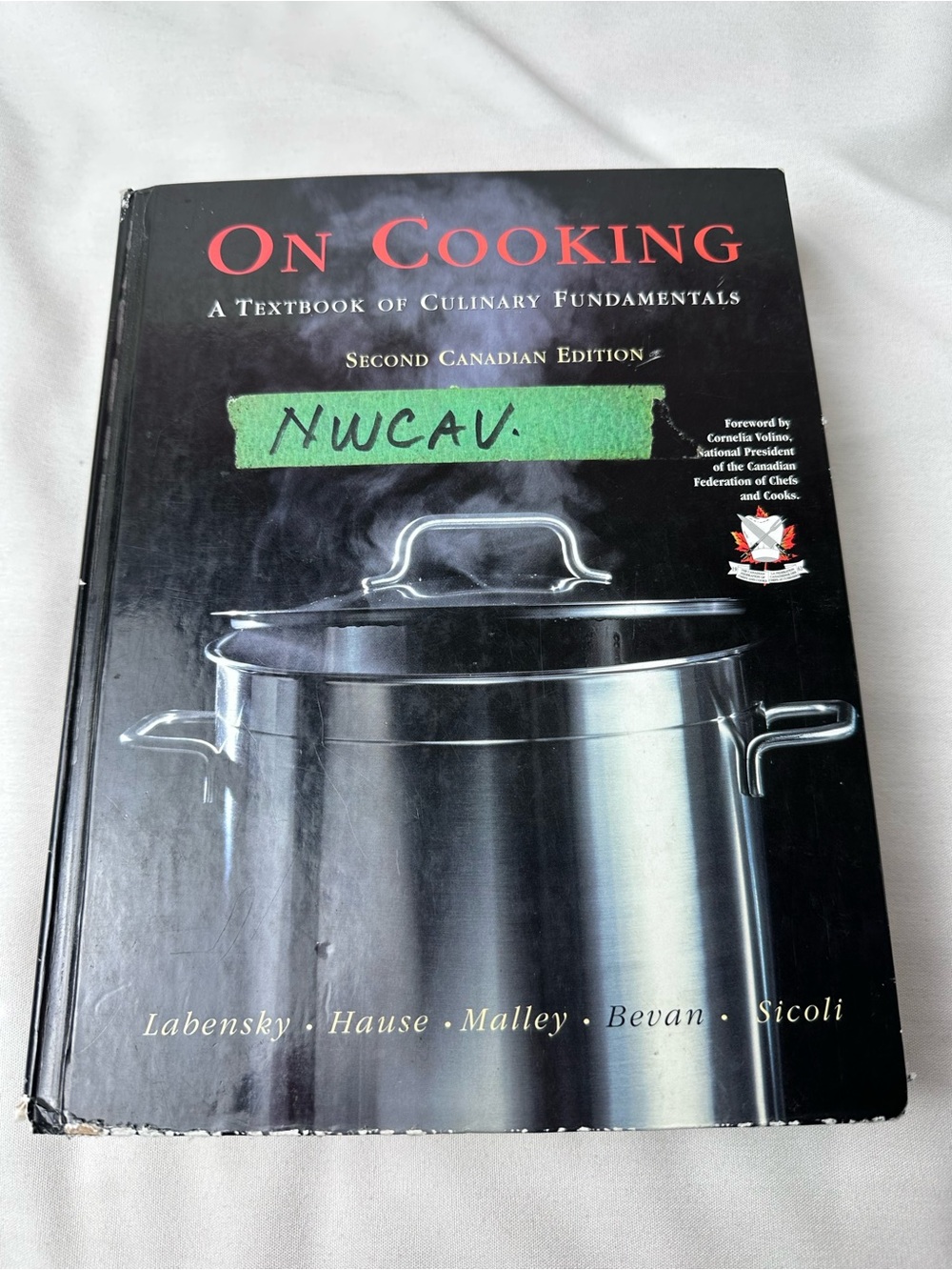 On Cooking: A Textbook of Culinary Fundamentals - Black Cover